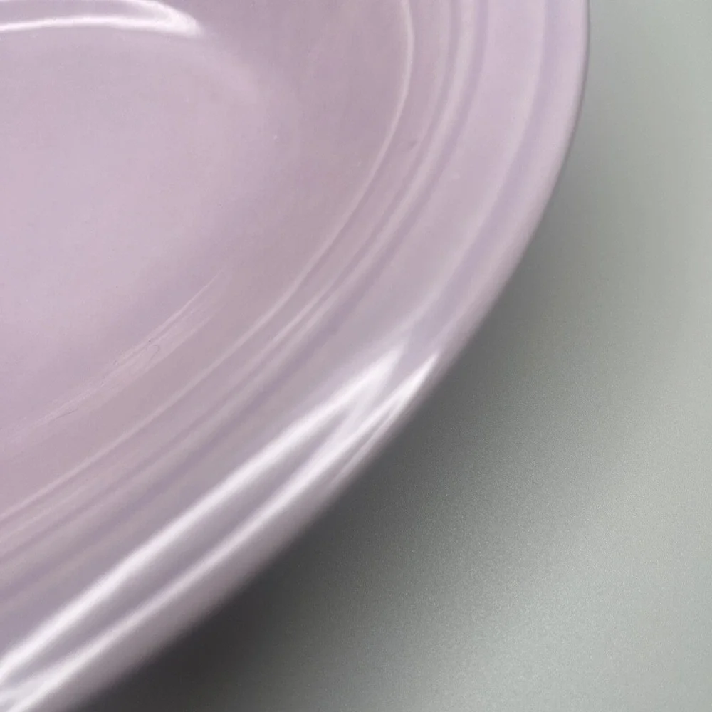 Vtg Vernonwae Vernon Kilns Modern Serving Bowl Orchid Lavender Oval Vegetable 9